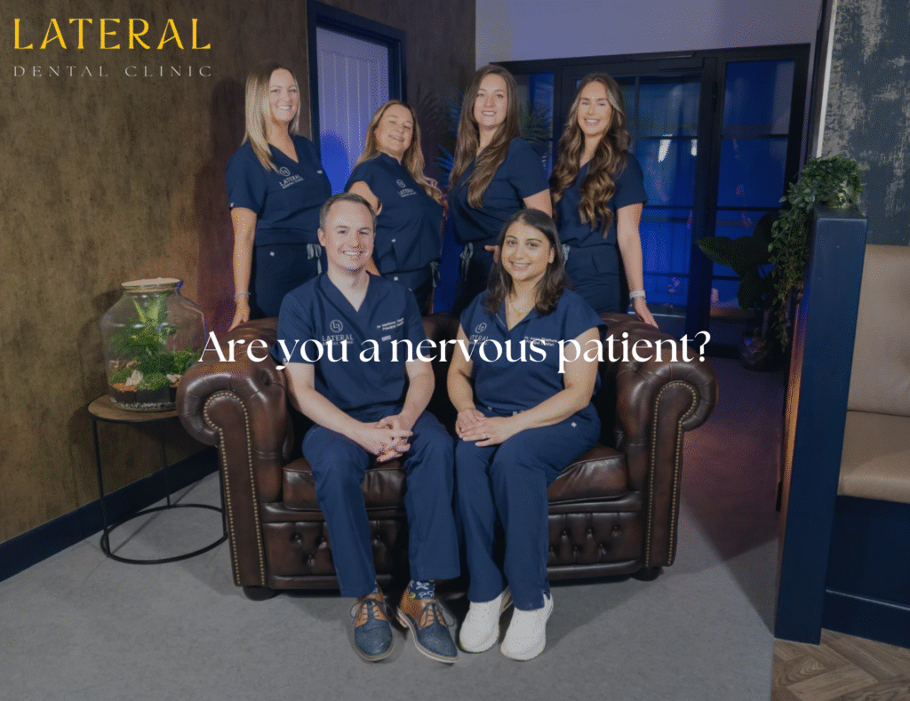 Photo with the entire Lateral Dental team - supporting nervous patients from day 1